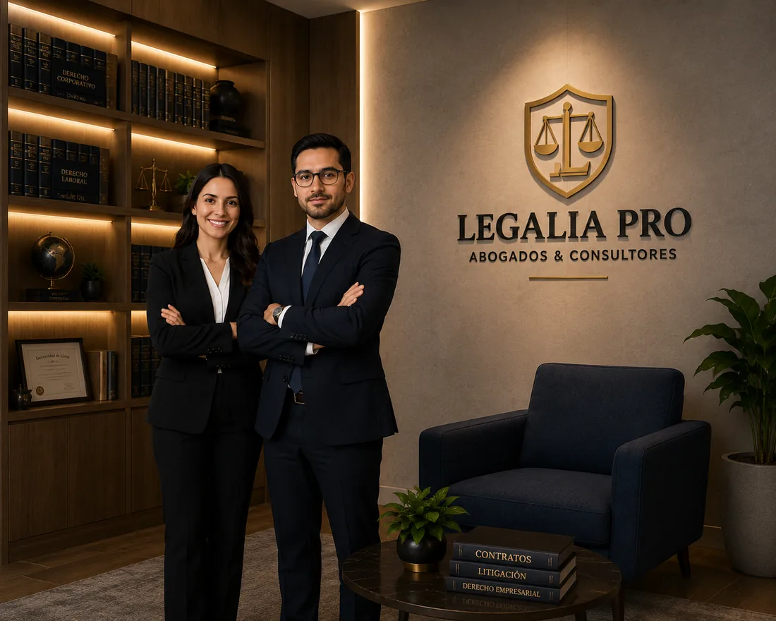 Equipo de abogados de LEGALIAPRO en su oficina